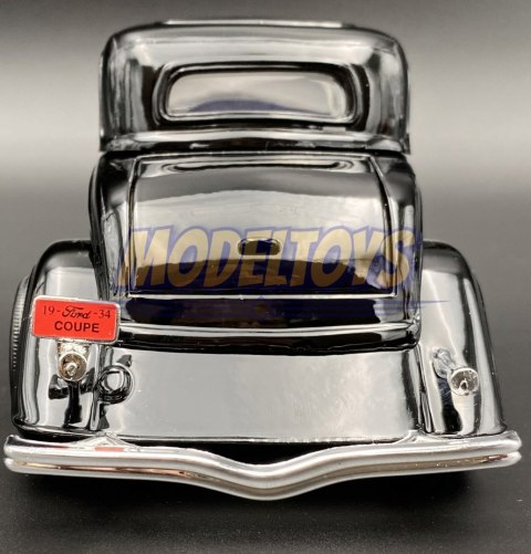 Ford Coupe 1934 Hardtop model 1:24 Motormax 73217 Ford Coupe 1934 Hardtop model 1:24 Motormax 73217
