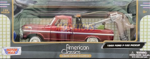 Ford F 100 1969 Tow Truck 1:24 Motormax 75345 Ford F 100 1969 Tow Truck 1:24 Motormax 75345