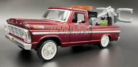 Ford F 100 1969 Tow Truck 1:24 Motormax 75345 Ford F 100 1969 Tow Truck 1:24 Motormax 75345