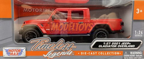 Jeep GLADIATOR Overland 2021 1:27 Motormax 79365 Jeep GLADIATOR Overland 2021 1:27 Motormax 79365