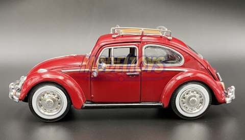 VW Classic Beetle Roof Luggage 1:24 Motormax 79559 VW Classic Beetle Roof Luggage 1:24 Motormax 79559
