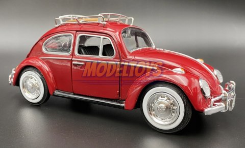 VW Classic Beetle Roof Luggage 1:24 Motormax 79559 VW Classic Beetle Roof Luggage 1:24 Motormax 79559