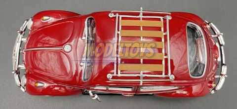 VW Classic Beetle Roof Luggage 1:24 Motormax 79559 VW Classic Beetle Roof Luggage 1:24 Motormax 79559