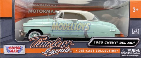 Chevrolet BEL AIR 1950 model 1:24 Motormax 73268 Chevrolet BEL AIR 1950 model 1:24 Motormax 73268