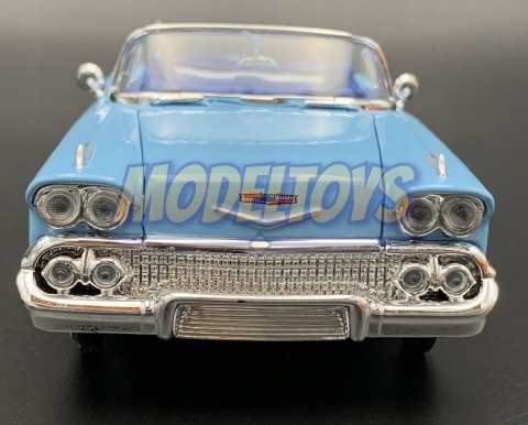 Chevrolet Impala 1958 blue 1:24 Motormax 73267 Chevrolet Impala 1958 blue 1:24 Motormax 73267