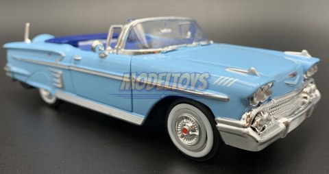 Chevrolet Impala 1958 blue 1:24 Motormax 73267 Chevrolet Impala 1958 blue 1:24 Motormax 73267
