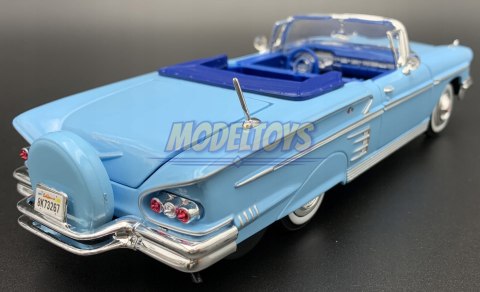 Chevrolet Impala 1958 blue 1:24 Motormax 73267 Chevrolet Impala 1958 blue 1:24 Motormax 73267