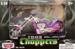Chopper Iron CUSTOM purple 1:18 Motormax