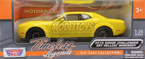 DODGE Challenger SRT Hellcat 1:24 Motormax 79350 DODGE Challenger SRT Hellcat 1:24 Motormax 79350