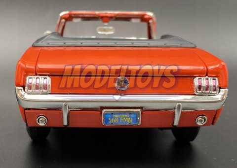 Ford Mustang 1/2 1964 red 1:18 model Motormax 73145 Ford Mustang 1/2 1964 red 1:18 model Motormax 73145