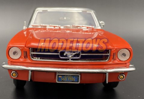 Ford Mustang 1/2 1964 red 1:18 model Motormax 73145 Ford Mustang 1/2 1964 red 1:18 model Motormax 73145
