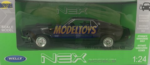 1969 FORD MUSTANG BOSS 429 model 1:24 Welly 24067 1969 FORD MUSTANG BOSS 429 model 1:24 Welly 24067