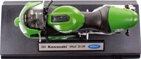 KAWASAKI Ninja ZX-12R 2001 model 1:18 Welly