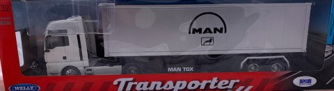 MAN TGX 18.440 ciągnik z naczepą TIR WELLY 1:32
