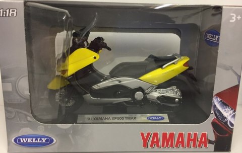 YAMAHA XP 500 TMax '01 skuter motocykl 1:18 Welly YAMAHA XP 500 TMax '01 skuter motocykl 1:18 Welly