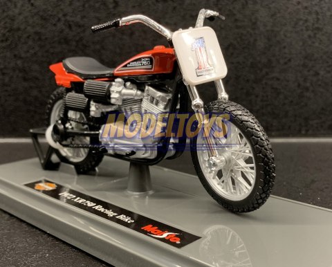 HARLEY DAVIDSON XR750 1972 Racing Bike 1:18 Maisto
