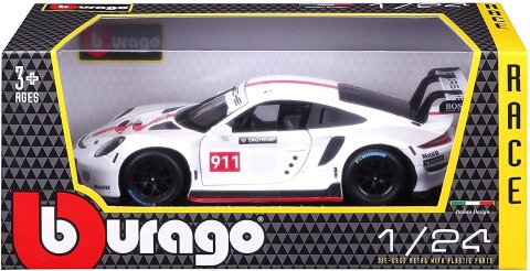 PORSCHE 911 RSR GT Race Car 1:24 BBurago 28013 PORSCHE 911 RSR GT Race Car 1:24 BBurago 28013