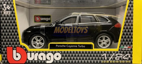Porsche Cayenne Turbo black 1:24 Bburago 21056 Porsche Cayenne Turbo black 1:24 Bburago 21056