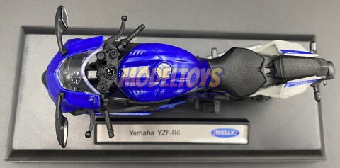 YAMAHA YZF-R6 motocykl 1:18 Welly metalowy YAMAHA YZF-R6 motocykl 1:18 Welly metalowy