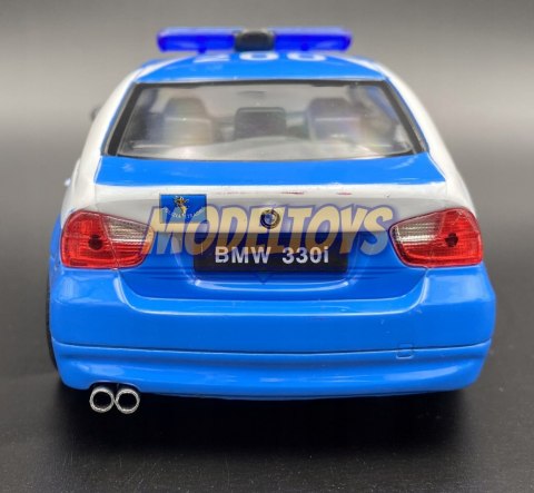 BMW 330i E90 POLIZIA metal model 22465 Welly 1:24