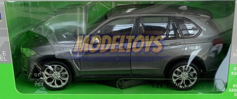 BMW X5 F15 grey samochód model Welly 1:24 BMW X5 F15 grey samochód model Welly 1:24