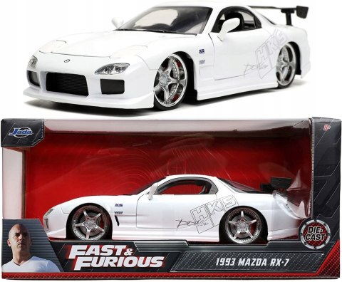 MAZDA RX-7 1993 Szybcy i Wściekli model JADA 1:24 MAZDA RX-7 1993 Szybcy i Wściekli model JADA 1:24
