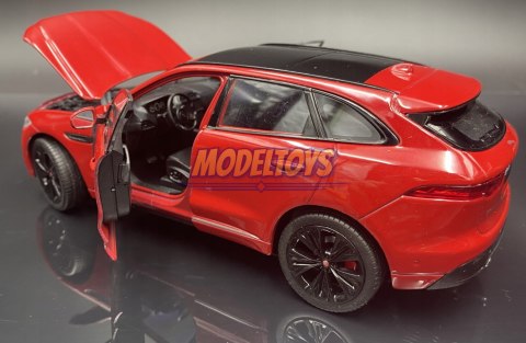 Jaguar F-Pace red metal model 24070 Welly 1:25 Jaguar F-Pace red metal model 24070 Welly 1:25