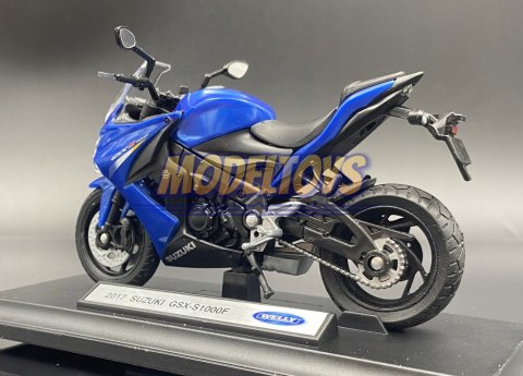 SUZUKI GSX-S 1000F 2017 model motocykl 1:18 Welly SUZUKI GSX-S 1000F 2017 model motocykl 1:18 Welly
