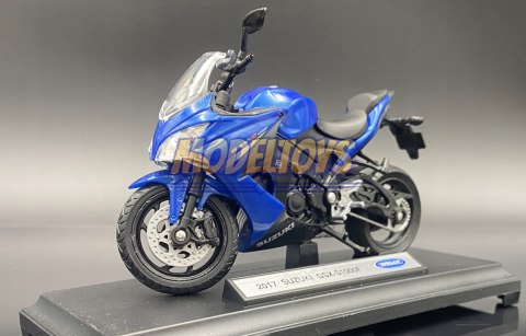 SUZUKI GSX-S 1000F 2017 model motocykl 1:18 Welly SUZUKI GSX-S 1000F 2017 model motocykl 1:18 Welly