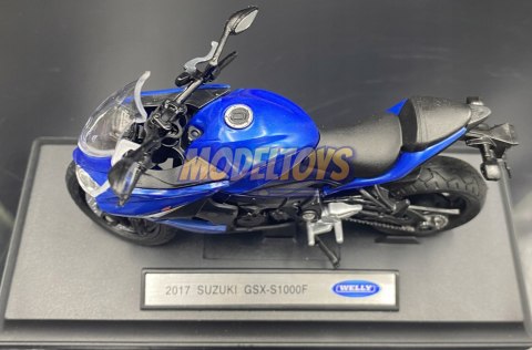 SUZUKI GSX-S 1000F 2017 model motocykl 1:18 Welly SUZUKI GSX-S 1000F 2017 model motocykl 1:18 Welly