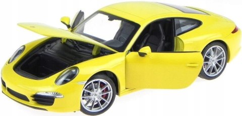 PORSCHE 911 991 Carrera S yellow 24040 WELLY 1:24 PORSCHE 911 991 Carrera S yellow 24040 WELLY 1:24