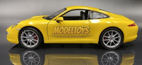 PORSCHE 911 991 Carrera S yellow 24040 WELLY 1:24 PORSCHE 911 991 Carrera S yellow 24040 WELLY 1:24