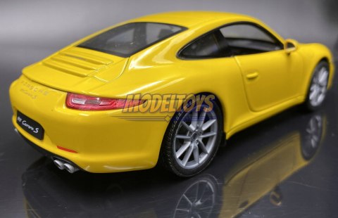 PORSCHE 911 991 Carrera S yellow 24040 WELLY 1:24 PORSCHE 911 991 Carrera S yellow 24040 WELLY 1:24