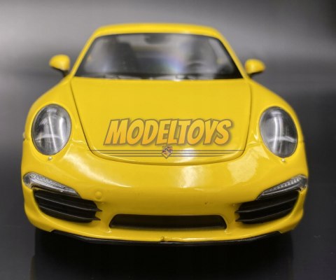 PORSCHE 911 991 Carrera S yellow 24040 WELLY 1:24 PORSCHE 911 991 Carrera S yellow 24040 WELLY 1:24