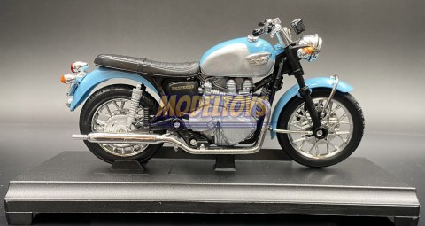 TRIUMPH Bonneville 2002 blue model 1:18 Welly TRIUMPH Bonneville 2002 blue model 1:18 Welly