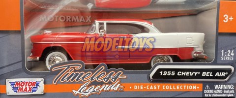 Chevrolet Bel Air 1955 1:24 Motormax 73229 Chevrolet Bel Air 1955 1:24 Motormax 73229