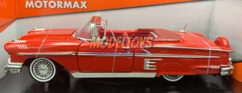 Chevrolet Impala 1958 red 1:24 Motormax 73267 Chevrolet Impala 1958 red 1:24 Motormax 73267
