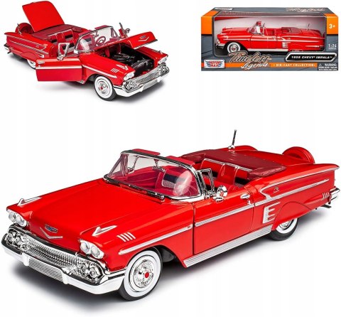 Chevrolet Impala 1958 red 1:24 Motormax 73267 Chevrolet Impala 1958 red 1:24 Motormax 73267