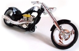 Chopper Iron CUSTOM black white 1:18 Motormax