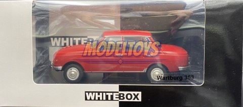 Wartburg 353 red 1985 model METAL WhiteBox 1:24 Wartburg 353 red 1985 model METAL WhiteBox 1:24