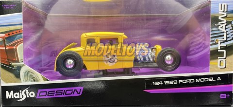 Ford model A 1929 1:24 yellow model Maisto 31354 Ford model A 1929 1:24 yellow model Maisto 31354