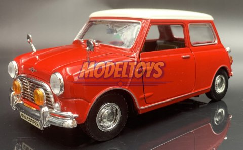 Morris Mini Cooper 1961 red 1:18 model Motormax 73113 Morris Mini Cooper 1961 red 1:18 model Motormax 73113