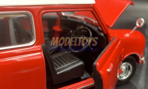 Morris Mini Cooper 1961 red 1:18 model Motormax 73113 Morris Mini Cooper 1961 red 1:18 model Motormax 73113