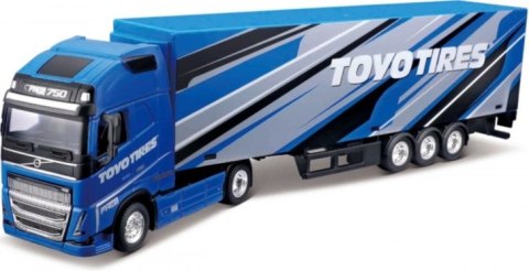 VOLVO FH16 ciągnik naczepa Toyo Tires Bburago 1:43 VOLVO FH16 ciągnik naczepa Toyo Tires Bburago 1:43