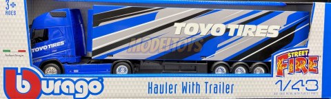 VOLVO FH16 ciągnik naczepa Toyo Tires Bburago 1:43 VOLVO FH16 ciągnik naczepa Toyo Tires Bburago 1:43