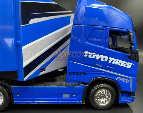 VOLVO FH16 ciągnik naczepa Toyo Tires Bburago 1:43 VOLVO FH16 ciągnik naczepa Toyo Tires Bburago 1:43