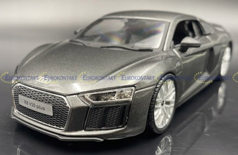 AUDI R8 V10 plus grey 1:24 model Maisto 31513 AUDI R8 V10 plus grey 1:24 model Maisto 31513