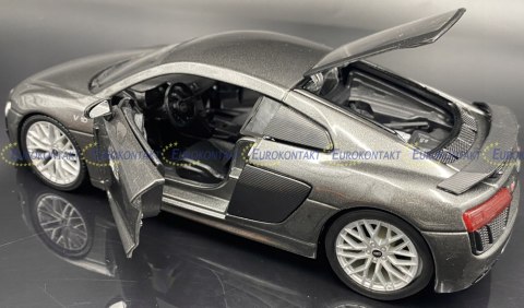 AUDI R8 V10 plus grey 1:24 model Maisto 31513 AUDI R8 V10 plus grey 1:24 model Maisto 31513