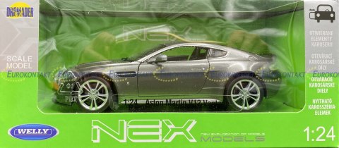 Aston Martin V12 Vantage grey model Welly 1:24 Aston Martin V12 Vantage grey model Welly 1:24