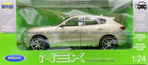 MASERATI LEVANTE gold model WELLY 1:24 MASERATI LEVANTE gold model WELLY 1:24